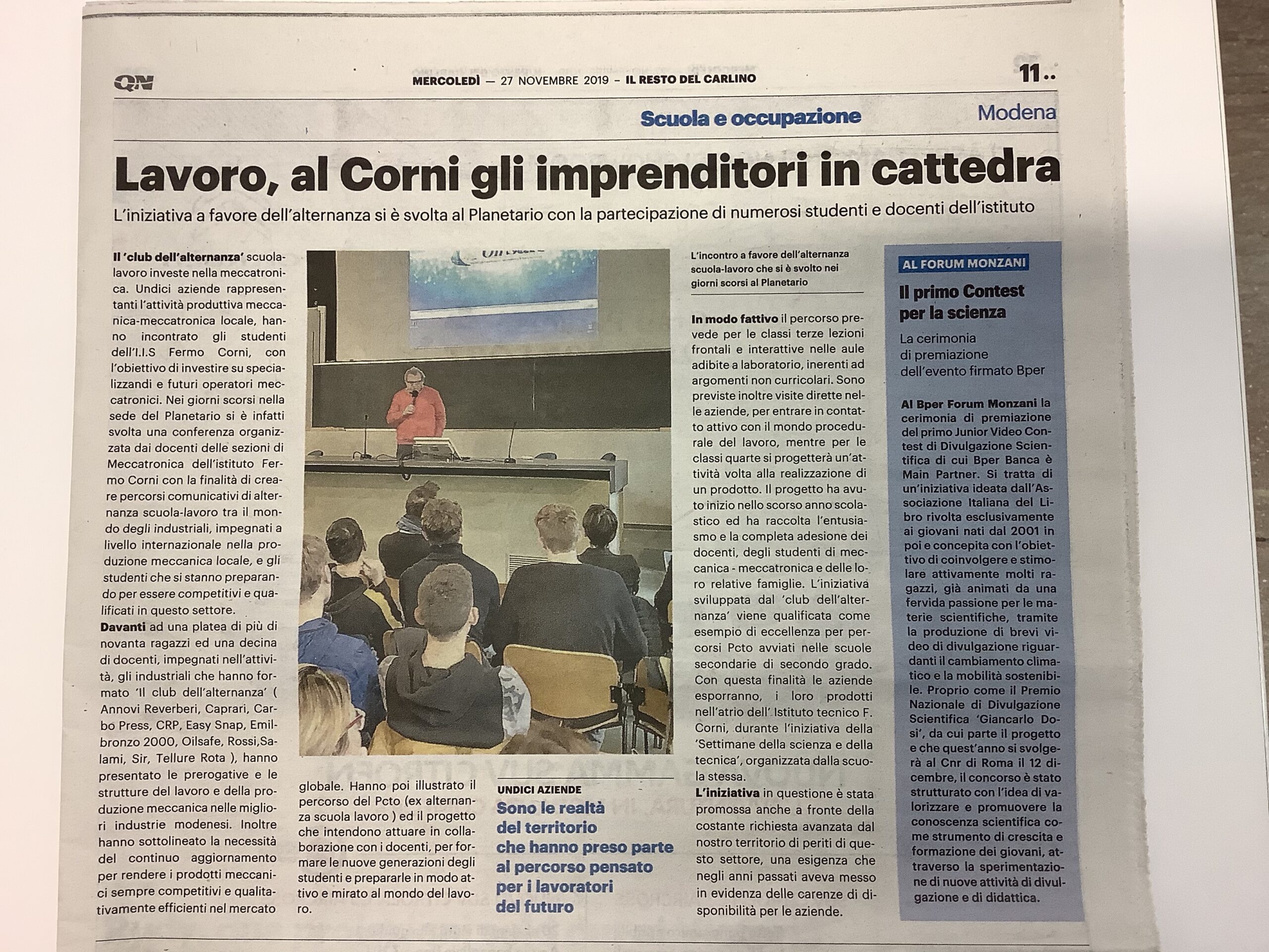Sir Robotics lezioni scuole Corni